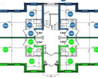План 3-х этажного многоквартирного дома